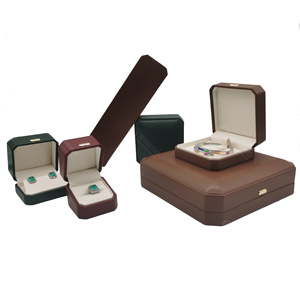 <b>Jewelry</b> Packaging Gift Box High Quality Square Custom Logo PU <b>Leather</b> <b>Jewelry</b> Box - Product Image 2