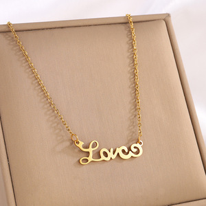 Promotion Collier Étoile Cœur en Acier Titane, Ras-de-cou en Acier Inoxydable, Chaîne de Pull Superposée, Bijoux de Mode pour Femme, Vente Transfrontalière - Product Image 4