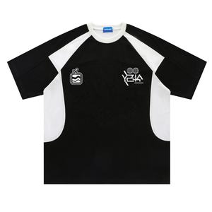 Marque privée deux tons Tshirt Logo personnalisé T-shirt surdimensionné pour hommes en vrac - Product Image 1