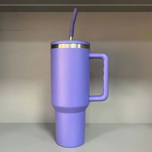 <b>40oz</b> Car Travel H3.0 <b>Handle</b> <b>Tumbler</b> Vacuum Mug Lid Straw Non-Slip Base OEM ODM Custom Design - Product Image 2