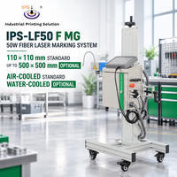 Système de marquage laser à fibre IPS-LF50 F MG 50W avec champ de travail de 110x110 mm et positionnement par lumière rouge