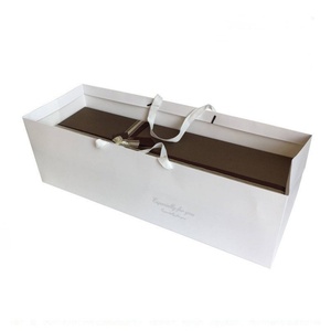 Extended Horizontal Lift Gift Box Paper Bag Mother's Day Rectangular Gift Bag Flower Packing Box Paper Handbag Wholesale - Product Image 4