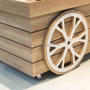 خزانة قهوة متنقلة حديثة لعرض متجر التجزئة في المواد المعدنية - Product Image 4