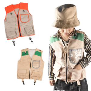 Kit de Explorador al Aire Libre para Niños, Conjunto de Chaleco y Sombrero, Disfraz de <span class=keywords><strong>Safari</strong></span>, Ropa de Aventura, Juguete para Niños y Niñas - Product Image 1
