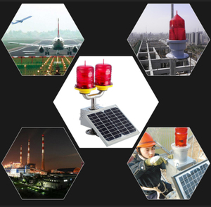 Dẫn đôi hàng không tắc nghẽn ánh sáng 6W máy bay đèn hiệu cường độ thấp đèn loại một sân bay tháp đèn cảnh báo - Product Image 6