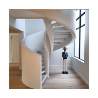 FA Escaliers Design Foshan Usine Intérieur Escalier en bois massif rotatif en métal Petit escalier en colimaçon 2024