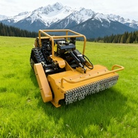 Tondeuse Robot Agricole – Moteur Diesel Puissant et Robuste, Tondeuse High-Tech avec Technologie de Télécommande