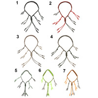 Collier tressé à la main, sifflet de chasse, cordon pour appels de canard, paracorde, 12 boucles réglables, équipement de plein air, logo personnalisé