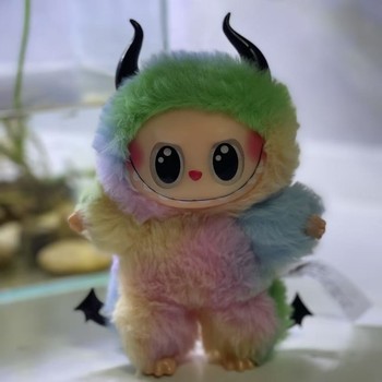 かわいいlabubu 4.0ビニール顔装飾マカロン4世代ポップマート
