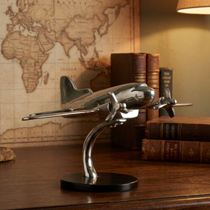 AK laiton luxe métal coulé aluminium avion aérien support pièce maîtresse pour aéroport décor à la maison/ornements de table - Product Image 2