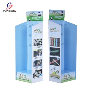 Présentoir publicitaire portable en carton ondulé avec crochets, présentoir de sol en papier <span class=keywords><strong>pour</strong></span> désodorisants de <span class=keywords><strong>voiture</strong></span> et magasins d'électronique - Product Image 2