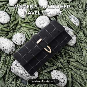 High-End Women's PU Magnetic Buckle Multifunctional <b>Long</b> <b>Wallet</b> Portable Storage with Polyester Lining Wholesale Niche Product - Product Image 2