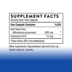Оптовая продажа, красный дрожжевой рис COQ, 10 капсул, для помощи взрослым в поддержании здорового уровня холестерина COQ 10 капсул - Product Image 2
