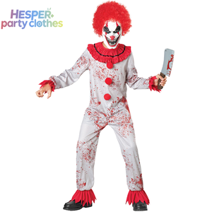 Disfraz de Payaso Terrorífico de Halloween HESPER con Máscara de Terror y Machete para Niños, Accesorio Decorativo de Poliéster para TV y Cine - Product Image 1