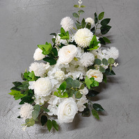 Rangée de fleurs artificielles, décoration florale artificielle pour mariage, décoration de bureau, rangée de sol, guide de route, accessoires de photographie de mariage, rangée de fleurs