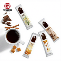 Sachets et Sacs d'Emballage Personnalisés pour Poudre de Café, Logo sur Mesure, avec Déchirement Facile, en Mylar et Aluminium, Type Stick Pack
