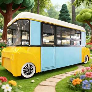 Multifunktionaler Food Truck zum Verkauf von Spezialitäten und Snacks, mit Wunderschön Angepasstem Farbschema - Product Image 1