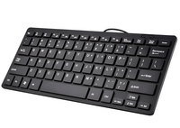 Şık USB İngiltere 78-Key QWERTY Mini kablolu klavye çok fonksiyonlu ve uyumlu ince taşınabilir dizüstü ve Tablet oyun tarzı için