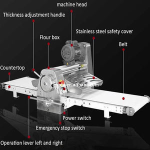 Automático Vertical Panaderia Estirar <span class=keywords><strong>Pizza</strong></span> Pan <span class=keywords><strong>Harina</strong></span> <span class=keywords><strong>Trigo</strong></span> Somerset Laminadoras Masa Delgadas Hojaldre Multifuncional - Product Image 3