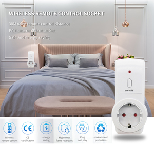 Điện thông minh EU cắm ổ cắm 433.92MHz không dây điều khiển từ xa liên hệ với On/Off chuyển đổi ánh sáng ổ cắm - Product Image 6