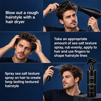 Spray Texturisant au Sel Marin pour Cheveux Effet Vagues de Plage Fixation Longue Durée 24H Sans Raideur Hydratation Brillance Hommes Marque Privée OEM