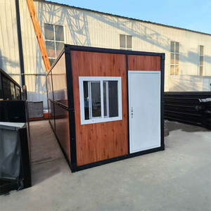 Casa Contenedor <span class=keywords><strong>de</strong></span> Acero Plegable para Alojamiento <span class=keywords><strong>de</strong></span> Empleados con Baño y Ducha, Construcción con Paneles Sándwich para Uso como Cochera u Oficina - Product Image 1