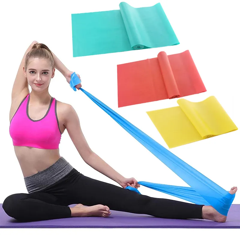 At Home Gym Wholesale Workouts Exercise Stretch Training Flat Bands Natural Latex Elastic Selling Resistance Bands