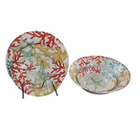 4 pcs kunststoff dauerhaft melamin geschirr individuell druck BPA FREI melamin geschirr