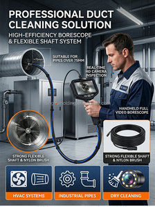 Máquina de Limpieza de Conductos Verticales Industriales DLK con Eje Flexible y Ventilación de Aire 220V/110V 1 Año de Garantía 8kg - Product Image 4