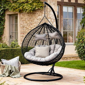 Treo Giỏ mây ghế lười biếng ghế Rocking Ghế Ban công Swing cái nôi ghế sân treo ghế nhà Treo Giỏ - Product Image 4