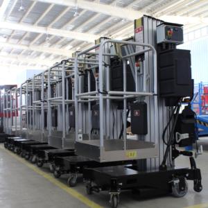 4m 6m 8m 10m 12m 14m Un mástil Vertical Aleación de aluminio Electric Man Lift empujar alrededor del mástil vertical - Product Image 4