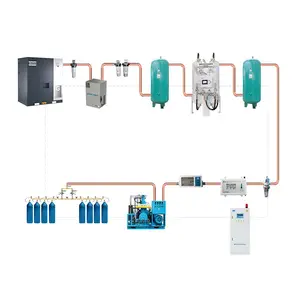 Impianto di Gas ossigeno ospedale cina/impianto di ossigeno per sistema di riempimento bombole con monitoraggio App in vendita
