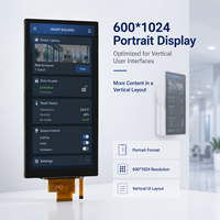 Écran LCD TFT 7 pouces 600*1024 MIPI 36 broches ER88477, écran LCD mince portrait pour interphone vidéo et panneau de maison intelligente