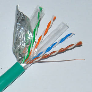 <span class=keywords><strong>สาย</strong></span> <span class=keywords><strong>Cat6</strong></span> STP <span class=keywords><strong>ภายใน</strong></span>มีฉนวนป้องกัน305เมตร1000FT 23AWG กล่องสีเขียว FTP PVC แข็งทองแดง FTP 4คู่เครือข่ายข้อมูล - Product Image 3