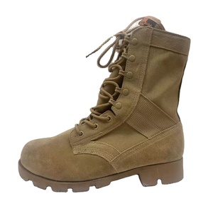 Bottes tactiques montantes TSB11 multi-terrains pour zones chaudes, en cuir pleine fleur de haute qualité, anti-perforation, avec trous respirants, idéales pour la jungle - Product Image 1