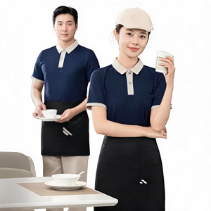 Camiseta Polo de Manga Corta de Poliéster Ecológica Personalizada para Uniforme de <span class=keywords><strong>Camarera</strong></span>, Logotipo por Transferencia de Calor, Unisex, Tallas L-6XL, para Restaurantes y Bares - Product Image 1
