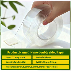 Cinta Adhesiva de Doble Cara Extra Grande para Fijación de Listas de Precios en Tiendas de Té con Leche, Cinta de Gel Nano Lavable, Removible y sin Rastro - Product Image 2