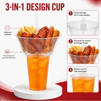 Gobelet en plastique PP personnalisable – Contenant pour boissons et collations (dumplings, poulet frit, frites, etc.)