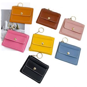 Porte-clés Joker d'été frais, petite bourse en cuir avec fermeture éclair, logo personnalisé, promotion, unisexe, tendance, rangement, rouge - Product Image 2