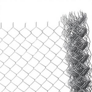 Malla de Alambre Romboidal de Una Sola Trenza, Malla Metálica Negra Recubierta de PVC, Cerca de Eslabones de Cadena, Modelo Americano Cyclone 3D - Product Image 1