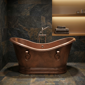 Bañera Ovalada de Cobre de Lujo con Tapa, Gran Venta - Product Image 3