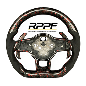 Volante de Fibra de Carbono Forjado Personalizable de Fábrica RPPF con Mejora para Modelos Volkswagen <span class=keywords><strong>MK7</strong></span> MK7R <span class=keywords><strong>GTI</strong></span> <span class=keywords><strong>Golf</strong></span> - Product Image 2