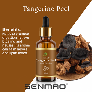 Personnalisez votre marque privée flacon compte-gouttes de 30ml huile essentielle de zeste de mandarine pure naturelle aux agrumes pour le massage, l'aromathérapie - Product Image 4