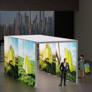 ตู้แสดงสินค้าแบบพกพาติดตั้งง่าย - Product Image 1