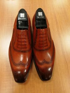 Chaussures habillées pour hommes en cuir de vache faites à la main de luxe Goodyear Chaussures de bureau formelles pour hommes Chaussures de <span class=keywords><strong>mariage</strong></span> pour hommes - Product Image 5