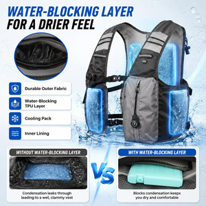 Chaleco de Hidratación Ligero para Correr y Hacer Senderismo, Mochila con Bolsa de Agua para Hombres y Mujeres - Product Image 6