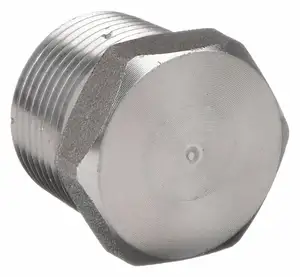 High Pressure 3000# 6000# NPT Steel Fitting SS304 SS316 Hex Square Round Head Plug Tube Fitting