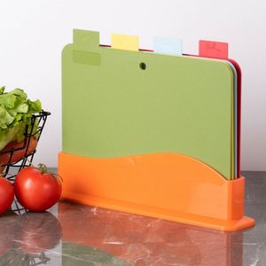 ชุดเขียงสำหรับห้องครัวชุดเขียงพลาสติกพร้อมแท่นเก็บของ - Product Image 6