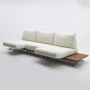 Ensemble de canapés de jardin en bois de teck pour terrasse extérieure Meubles de salon modulaires de luxe résistants aux intempéries pour villa, balcon, terrasse - Product Image 2