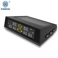 Vente directe d'usine, système de surveillance de la pression des pneus universel pour camion à 6 roues, radiofréquence numérique sans fil, style TPMS solaire
